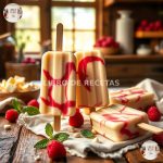 Descubre 5 Paletas Caseras De Chocolate Blanco Y Frambuesa 🤍🍫🍓 - variación 1