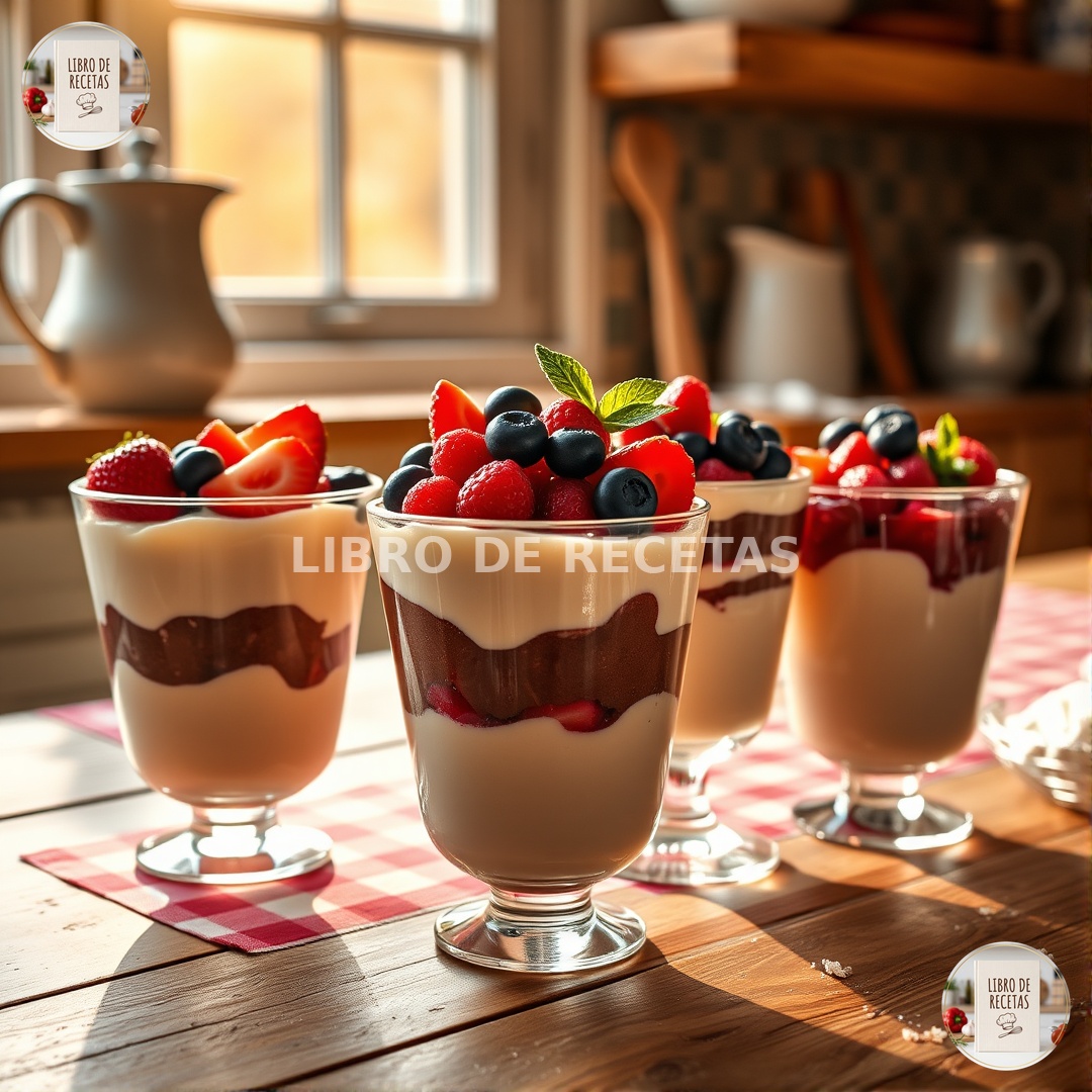 Descubre 4 Postres En Vaso Deliciosos Y Fáciles De Preparar En Casa 🥛🍓🍫 - imagen 1