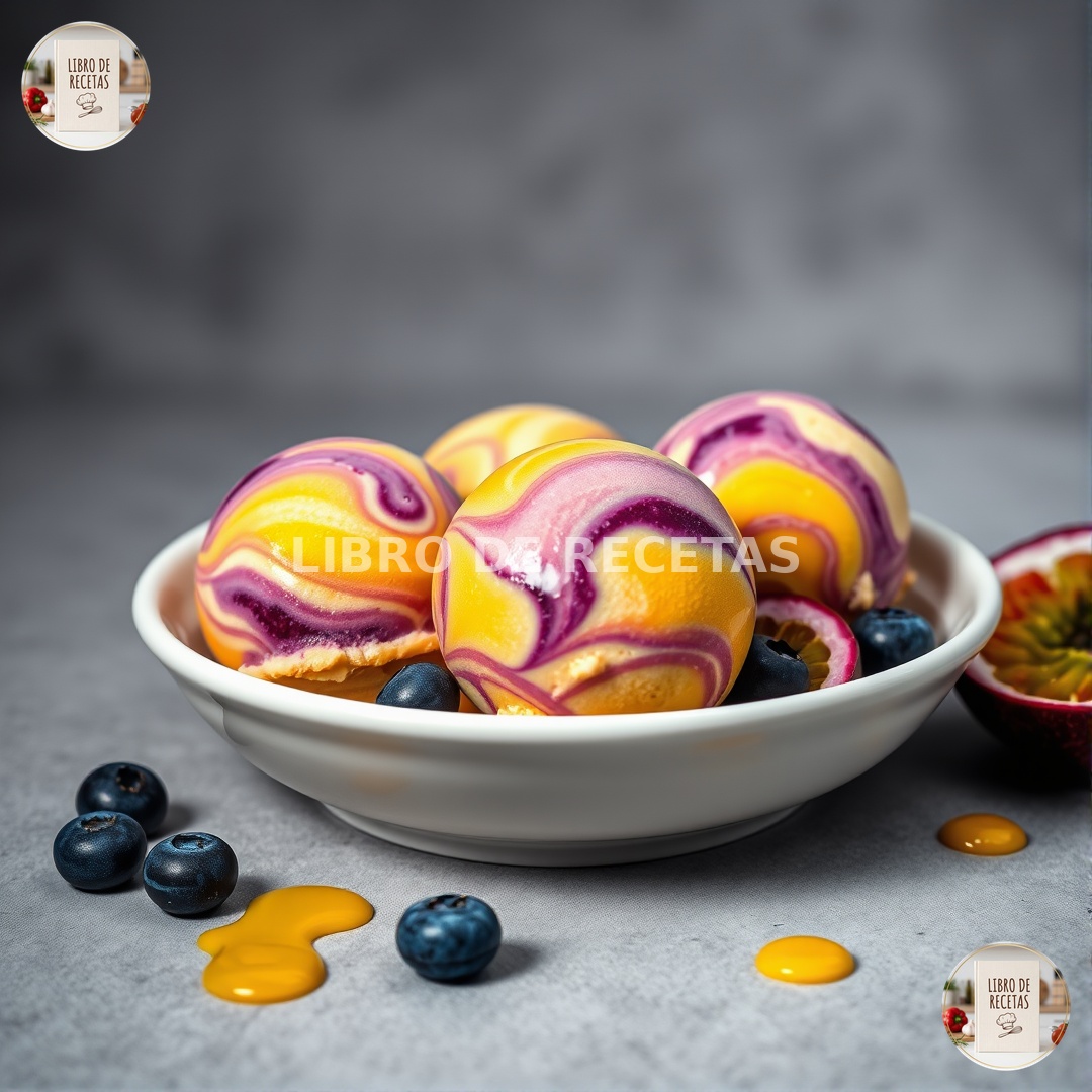 4 Helados De Arándanos Y Maracuyá Para Una Explosión De Sabor 🍦🫐🌺 - imagen 1