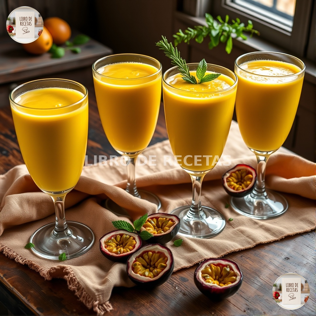 4 Batidos Caseros De Maracuyá Exóticos Y Refrescantes 🥤🌺😋 - imagen 1