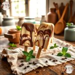 4 Paletas Caseras De Crema De Chocolate Y Vainilla Para El Verano 🍦🍫☀️ - variación 1