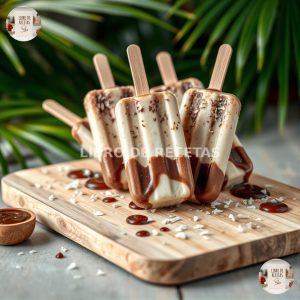 Te Dejo 5 Paletas Caseras De Chocolate Y Coco Que Son Tropicales 🍫🥥🏝️ - variación 1