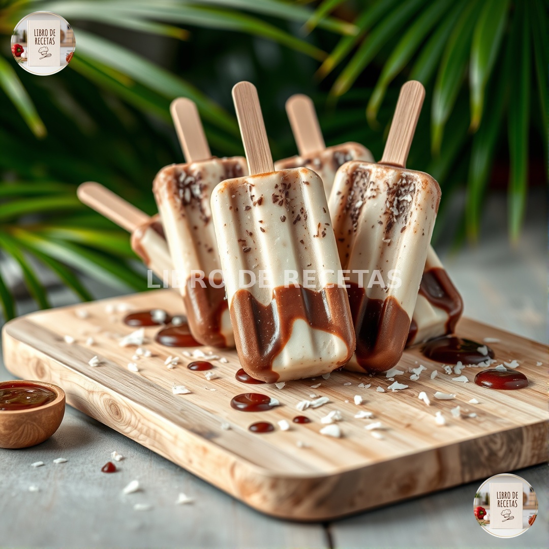 Te Dejo 5 Paletas Caseras De Chocolate Y Coco Que Son Tropicales 🍫🥥🏝️ - imagen 1